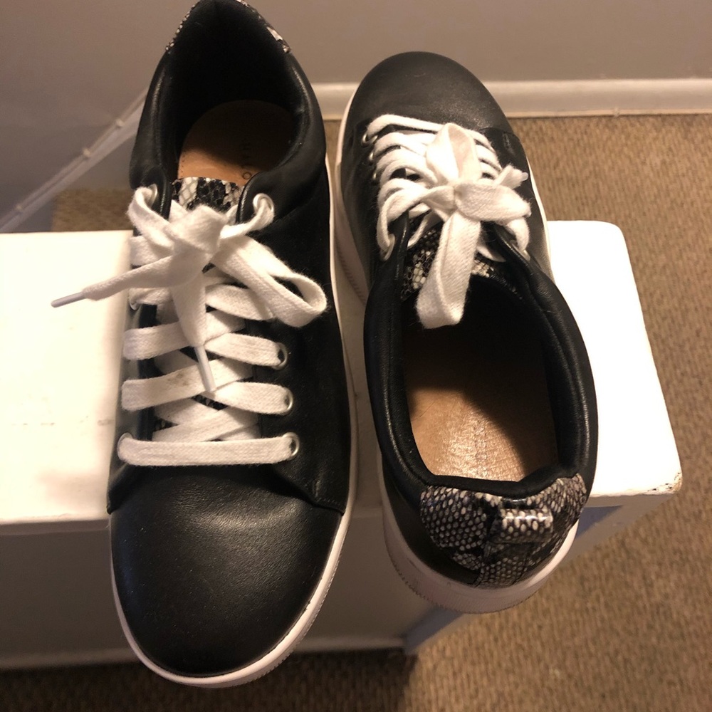 Halogen Sneakers with Snakeskin Detail